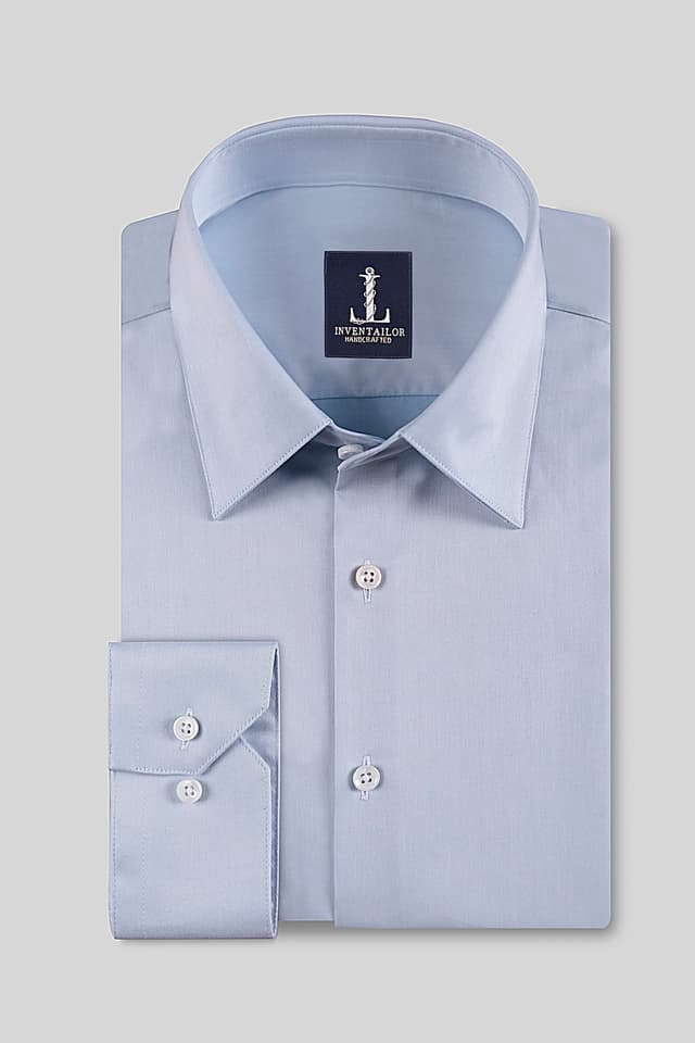 100% cotton light blue twill